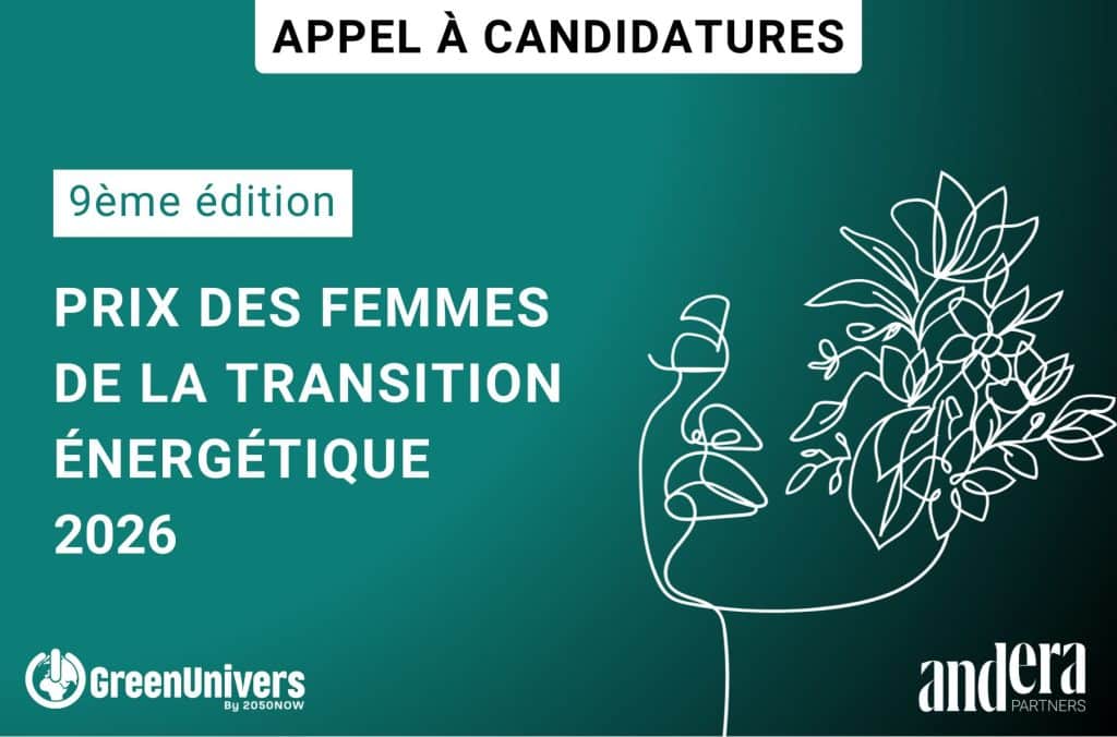 9ème édition du Prix des femmes de la transition énergétique 2026