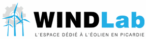 logo WindLab : espace dédié à l'éolien en Picardie